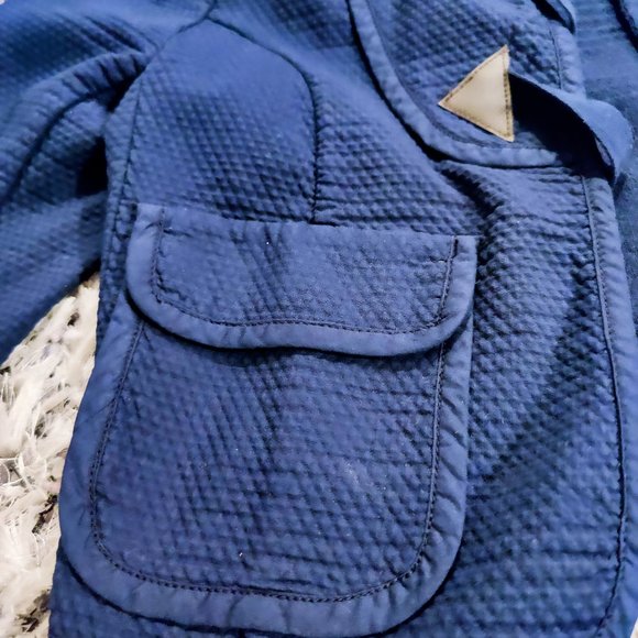 French Connection Open Front Blue Dress Cover-up - Picture 8 of 9